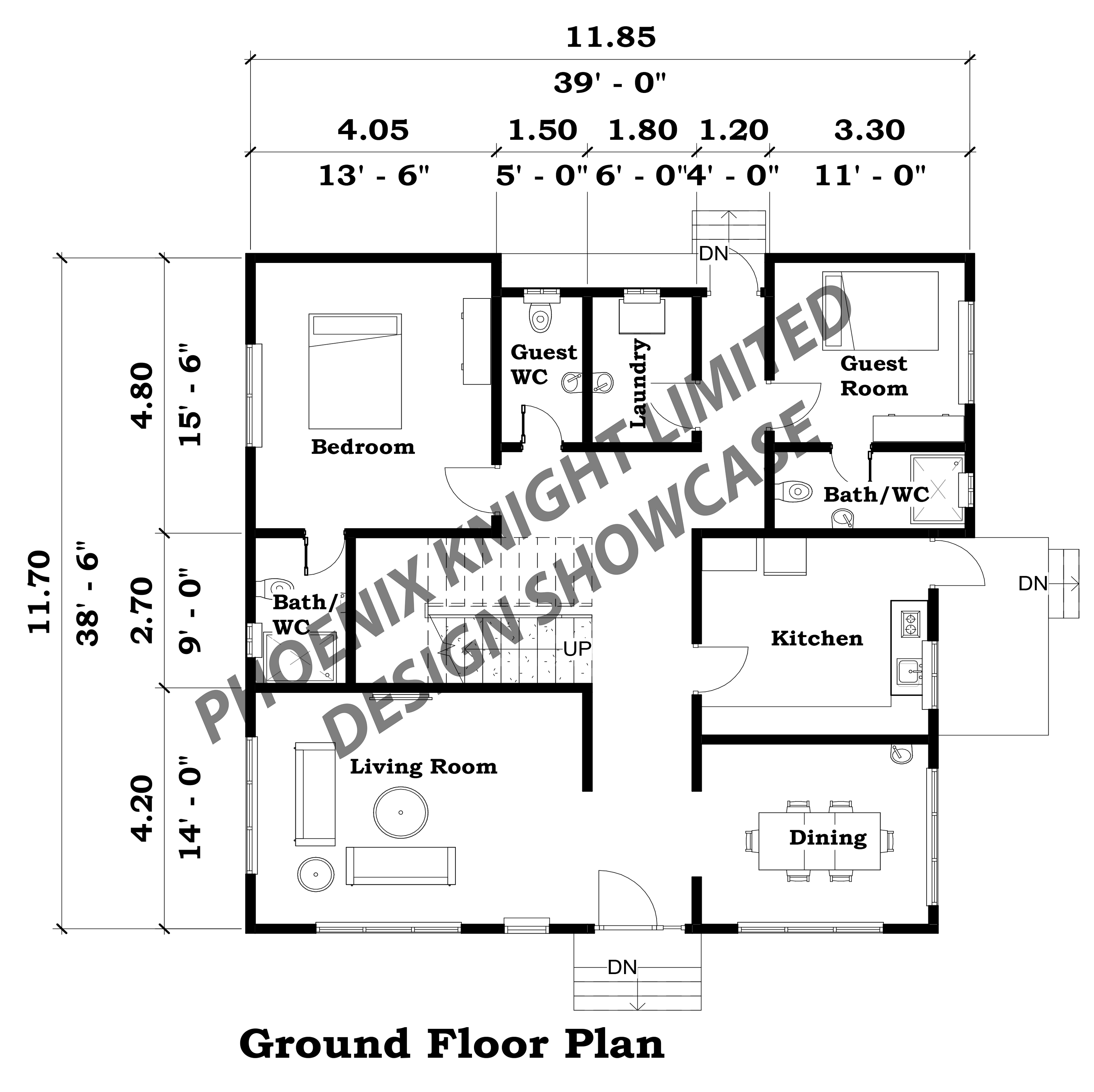 The Falcon Modern Residence Floor Plan 1